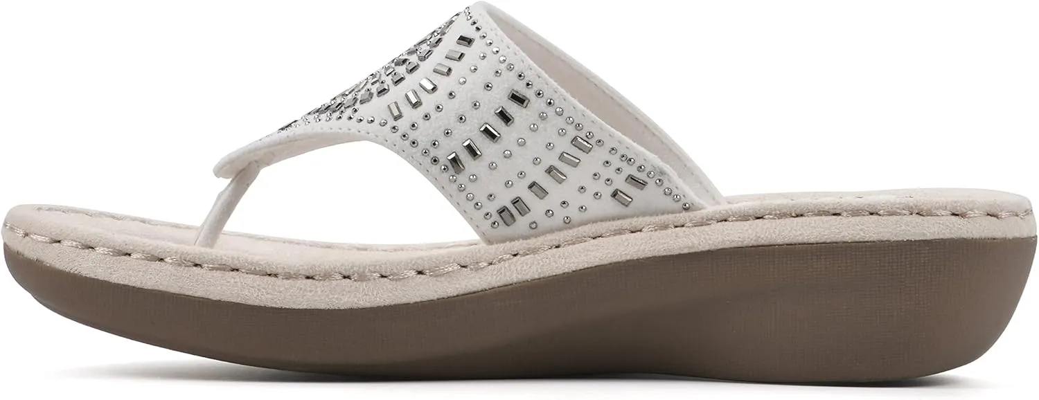 CLIFFS BY WHITE MOUNTAIN Women's Cienna Mini Wedge Flip Flop Sandal