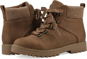 CLIFFS BY WHITE MOUNTAIN Women's Connie Cushioned Lace-Up City Hiker Ankle Boot