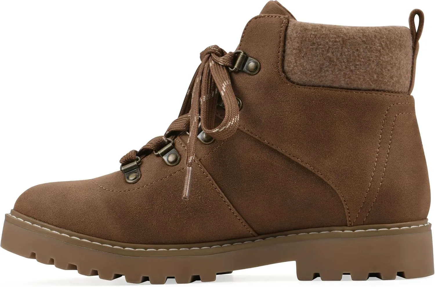 CLIFFS BY WHITE MOUNTAIN Women's Connie Cushioned Lace-Up City Hiker Ankle Boot