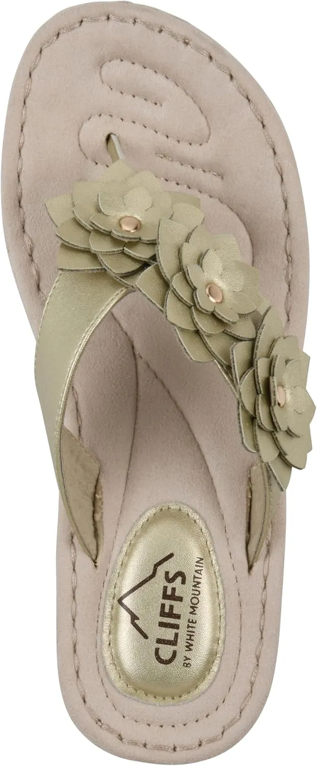 CLIFFS BY WHITE MOUNTAIN Women's Content Floral Sandal