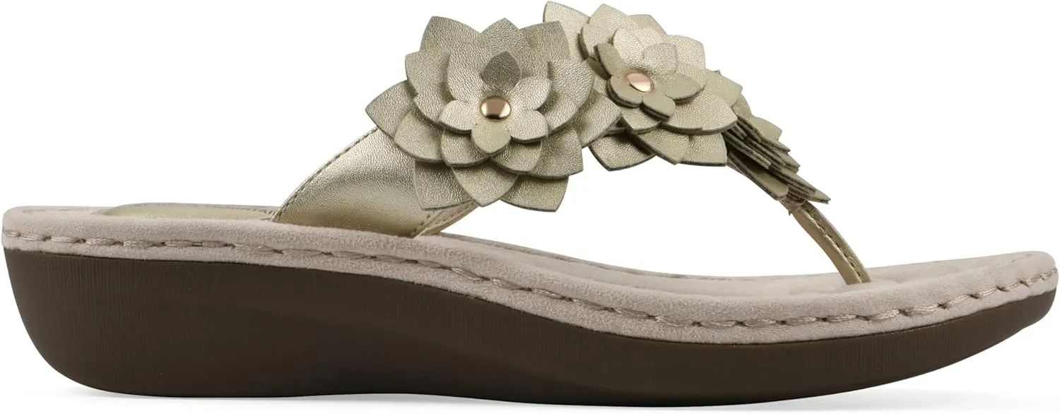 CLIFFS BY WHITE MOUNTAIN Women's Content Floral Sandal