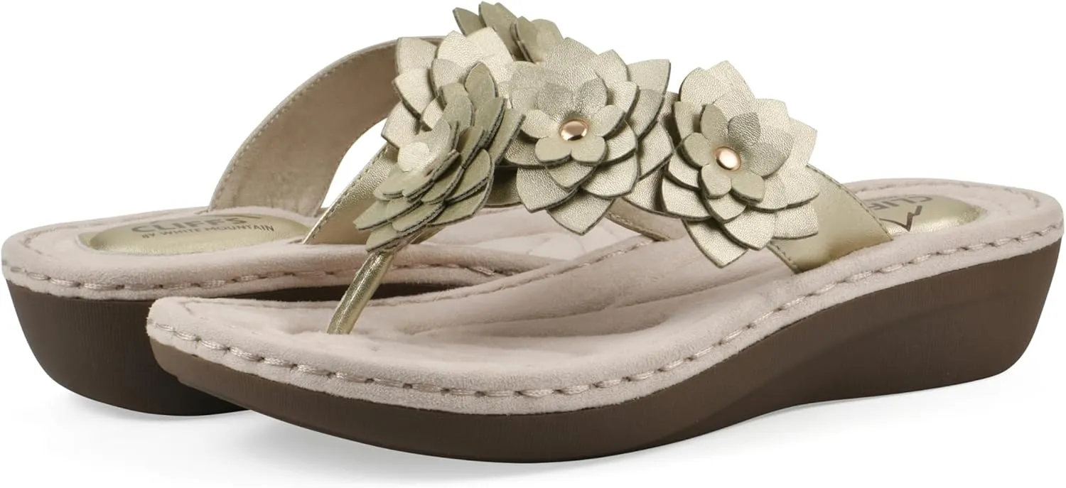 CLIFFS BY WHITE MOUNTAIN Women's Content Floral Sandal