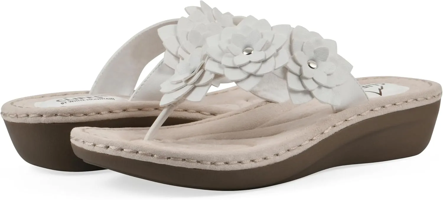 CLIFFS BY WHITE MOUNTAIN Women's Content Floral Sandal
