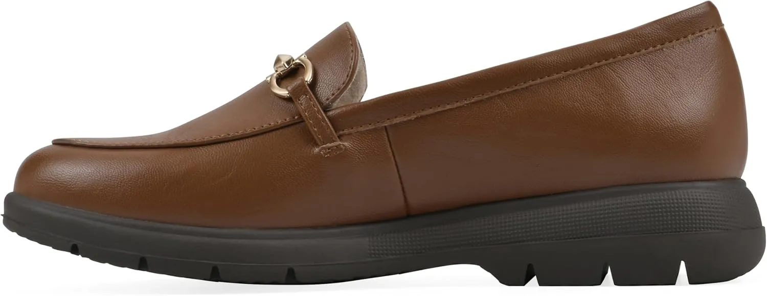 CLIFFS BY WHITE MOUNTAIN Women's Flow Cushioned Lug Sole Loafer Flat