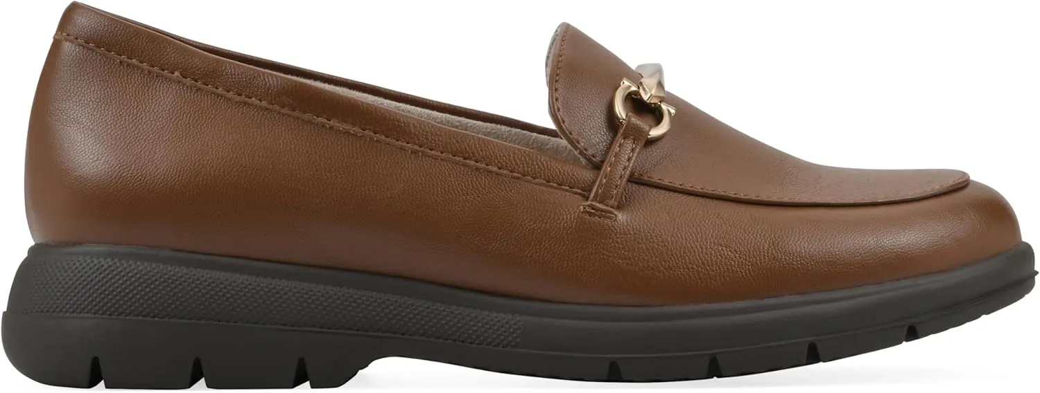 CLIFFS BY WHITE MOUNTAIN Women's Flow Cushioned Lug Sole Loafer Flat