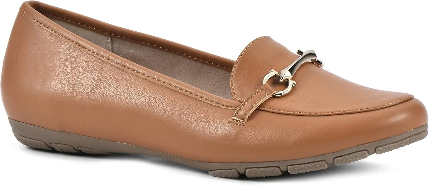 CLIFFS BY WHITE MOUNTAIN Women's Glowing Cushioned Loafer Flat