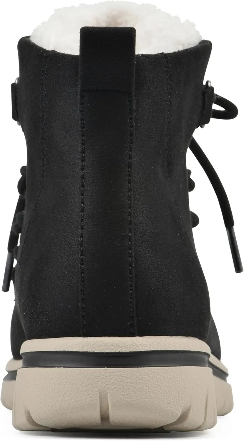 CLIFFS BY WHITE MOUNTAIN Women's Happiest Cushioned Lace-Up Ankle Bootie