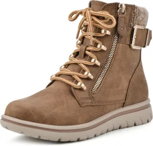 CLIFFS BY WHITE MOUNTAIN Women's Hearten Cushioned City Hiker Ankle Bootie
