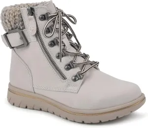 CLIFFS BY WHITE MOUNTAIN Women's Hearty Cushioned Lace-Up City Hiker Ankle Boot
