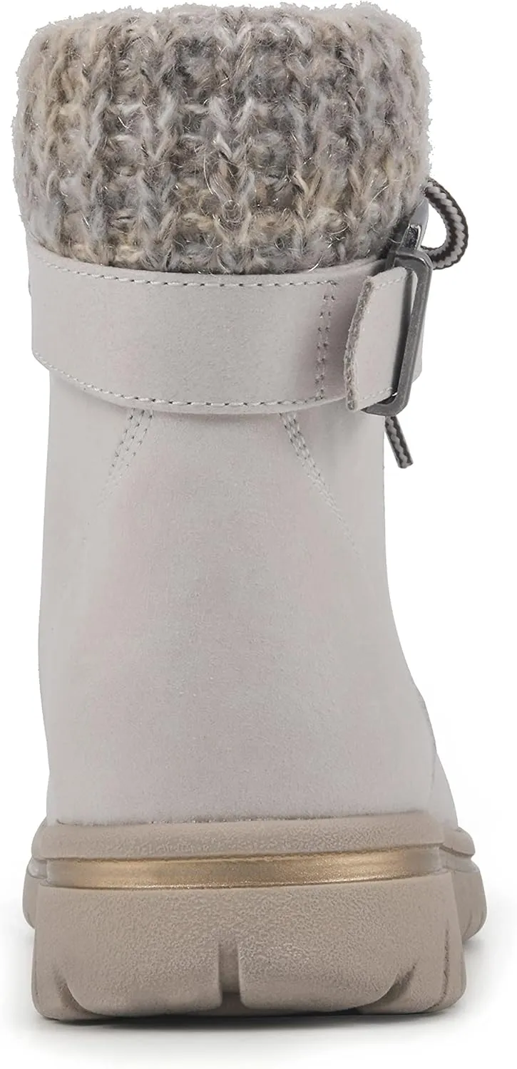 CLIFFS BY WHITE MOUNTAIN Women's Hearty Cushioned Lace-Up City Hiker Ankle Boot