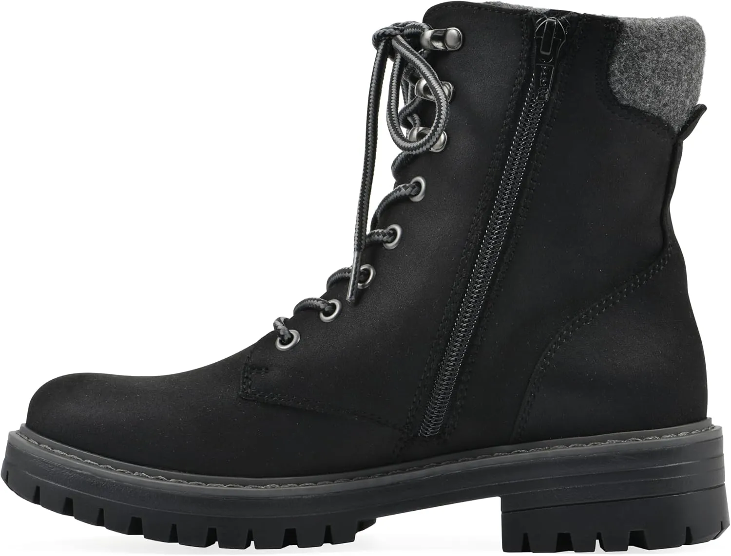 CLIFFS BY WHITE MOUNTAIN Women's Milos Cushioned Lace-Up City Hiker Ankle Bootie