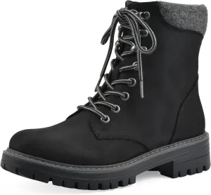 CLIFFS BY WHITE MOUNTAIN Women's Milos Cushioned Lace-Up City Hiker Ankle Bootie