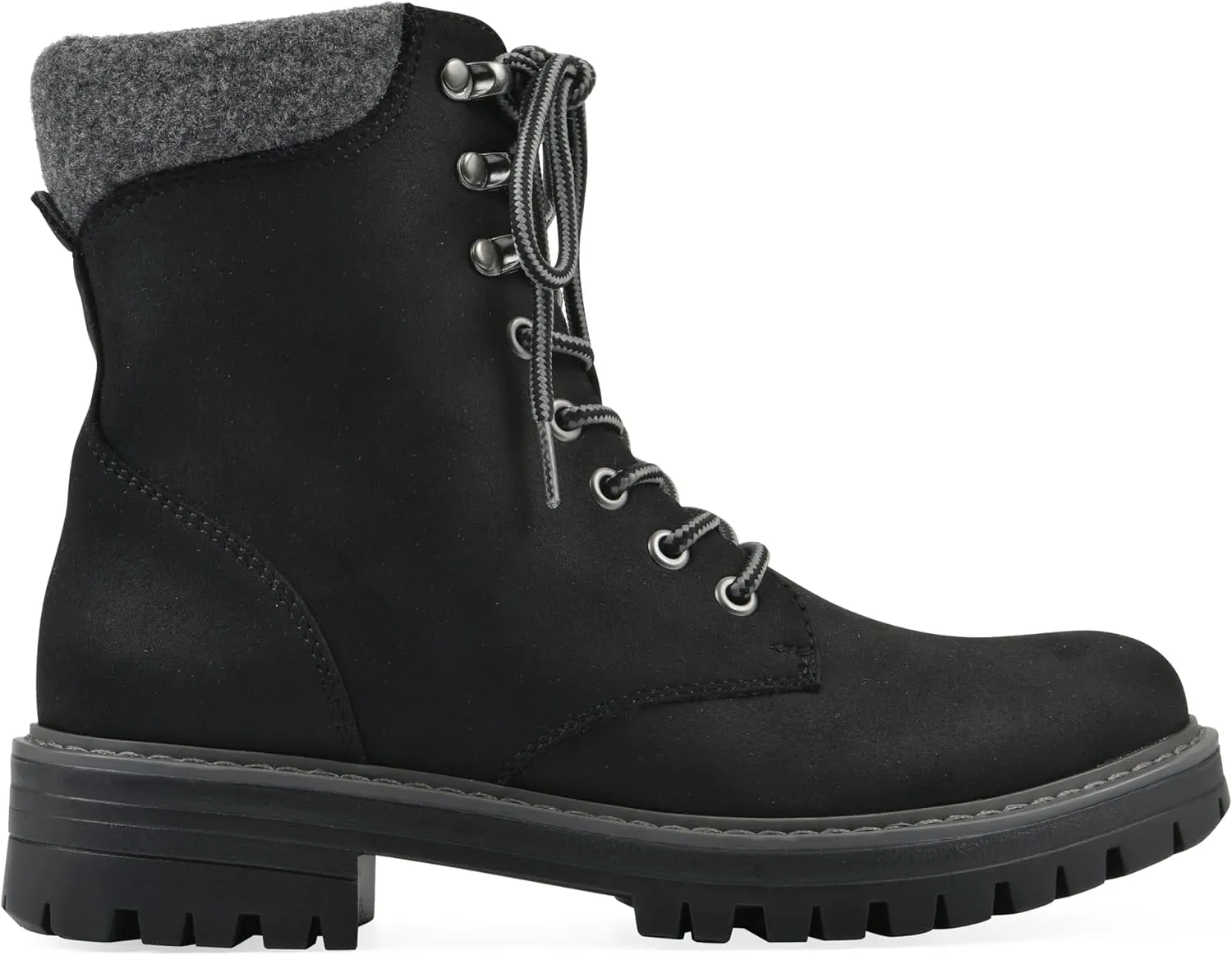 CLIFFS BY WHITE MOUNTAIN Women's Milos Cushioned Lace-Up City Hiker Ankle Bootie
