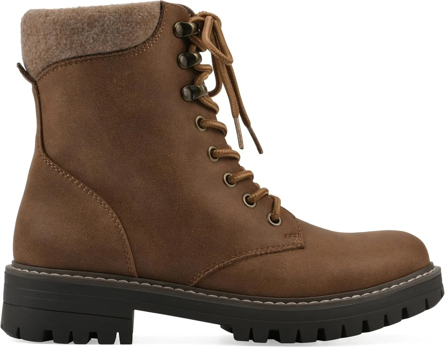 CLIFFS BY WHITE MOUNTAIN Women's Milos Cushioned Lace-Up City Hiker Ankle Bootie