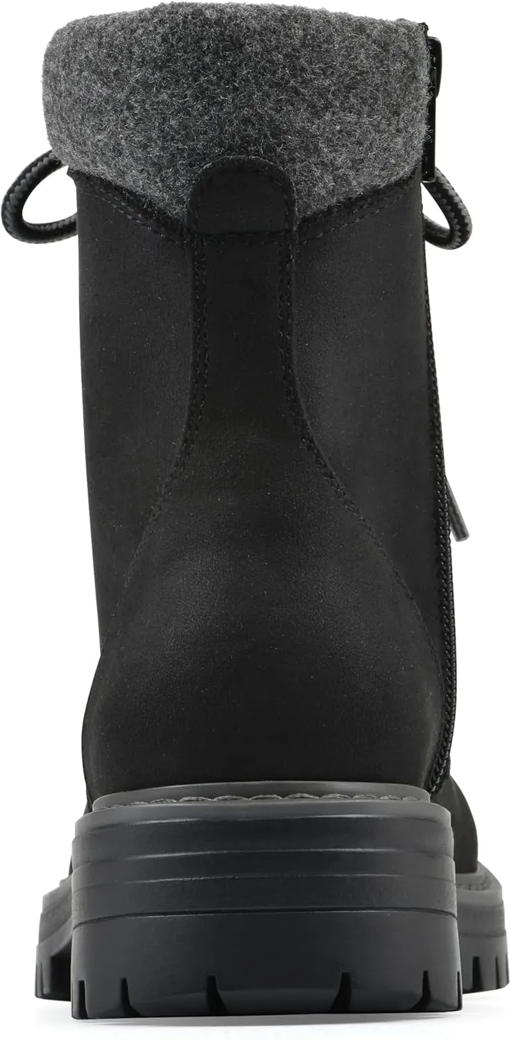 CLIFFS BY WHITE MOUNTAIN Women's Milos Cushioned Lace-Up City Hiker Ankle Bootie