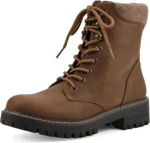 CLIFFS BY WHITE MOUNTAIN Women's Milos Cushioned Lace-Up City Hiker Ankle Bootie