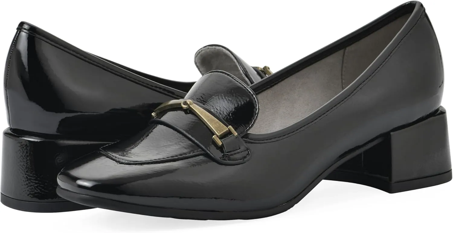 CLIFFS BY WHITE MOUNTAIN Women's Quinna Cushioned Block Heel Loafer Pump