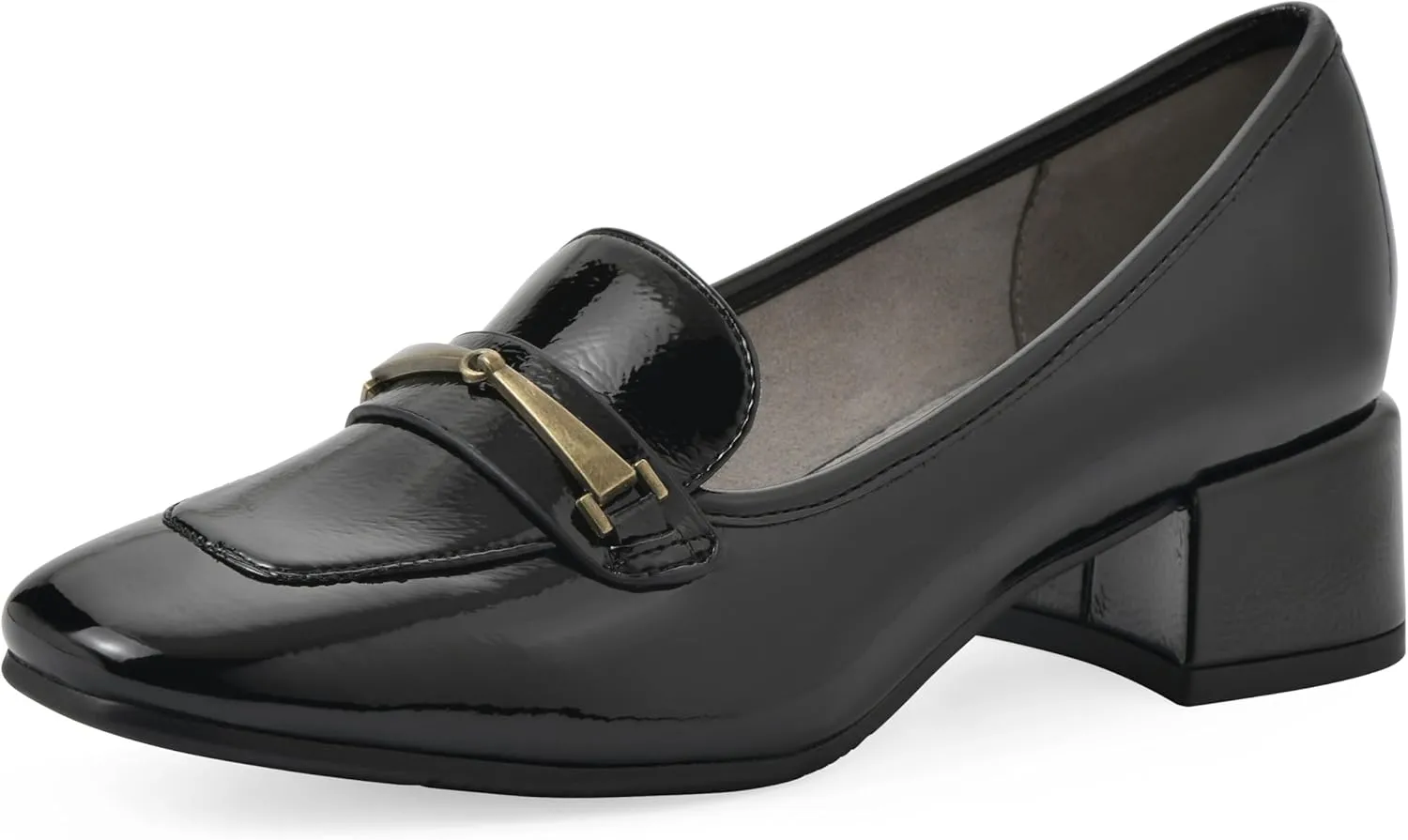 CLIFFS BY WHITE MOUNTAIN Women's Quinna Cushioned Block Heel Loafer Pump