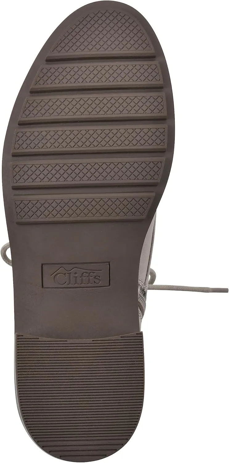 CLIFFS BY WHITE MOUNTAIN Women's Shoes Eligible Stacked Heel Lace-Up Ankle Bootie