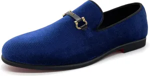 CMM Men's Loafers Velvet Slip on Smoking Slipper Fashion Wedding Shoes
