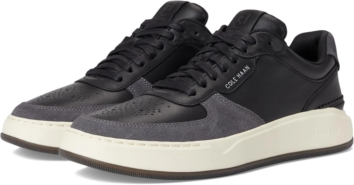Cole Haan Men's Grandpro Crossover Sneaker, Black/Dark Pavement/Ivory, 15