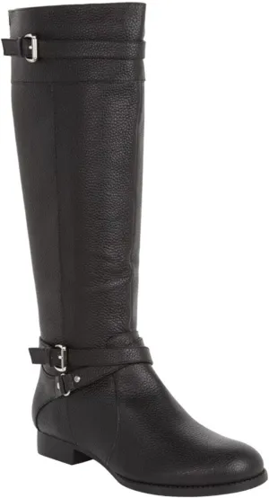 Comfortview Women's Wide Width The Janis Leather Boot