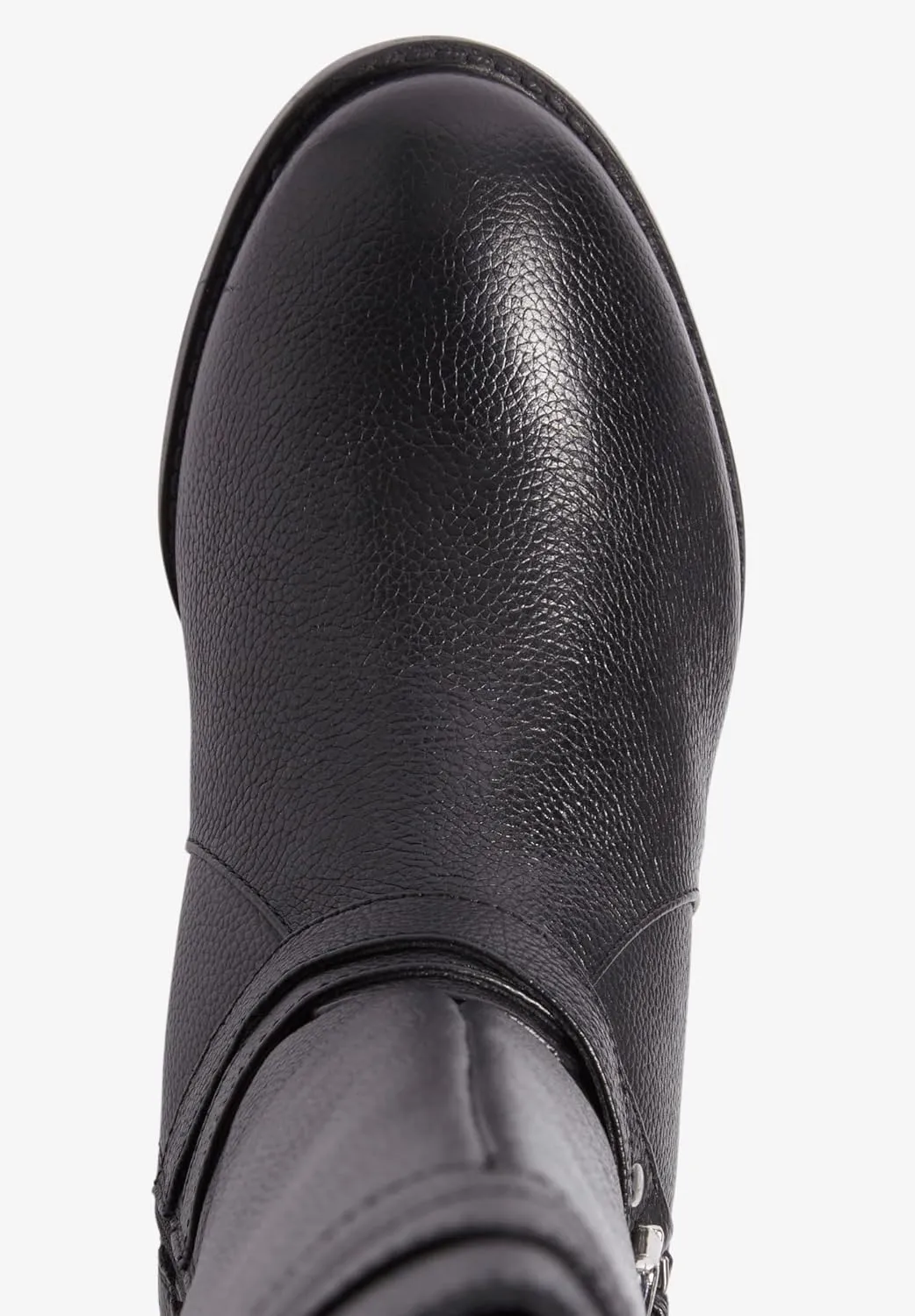 Comfortview Women's Wide Width The Janis Wide Calf Leather Boot