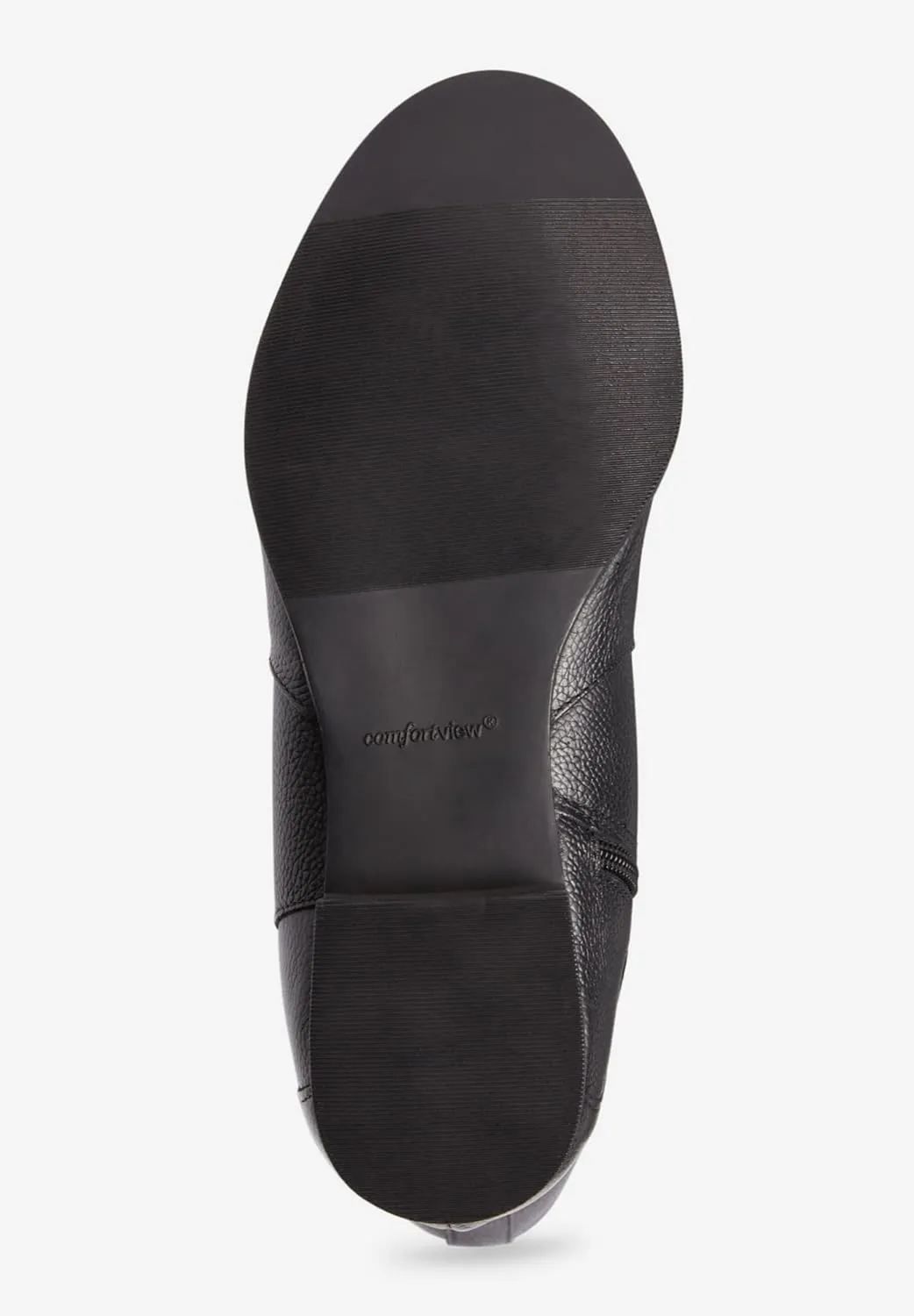 Comfortview Women's Wide Width The Janis Wide Calf Leather Boot