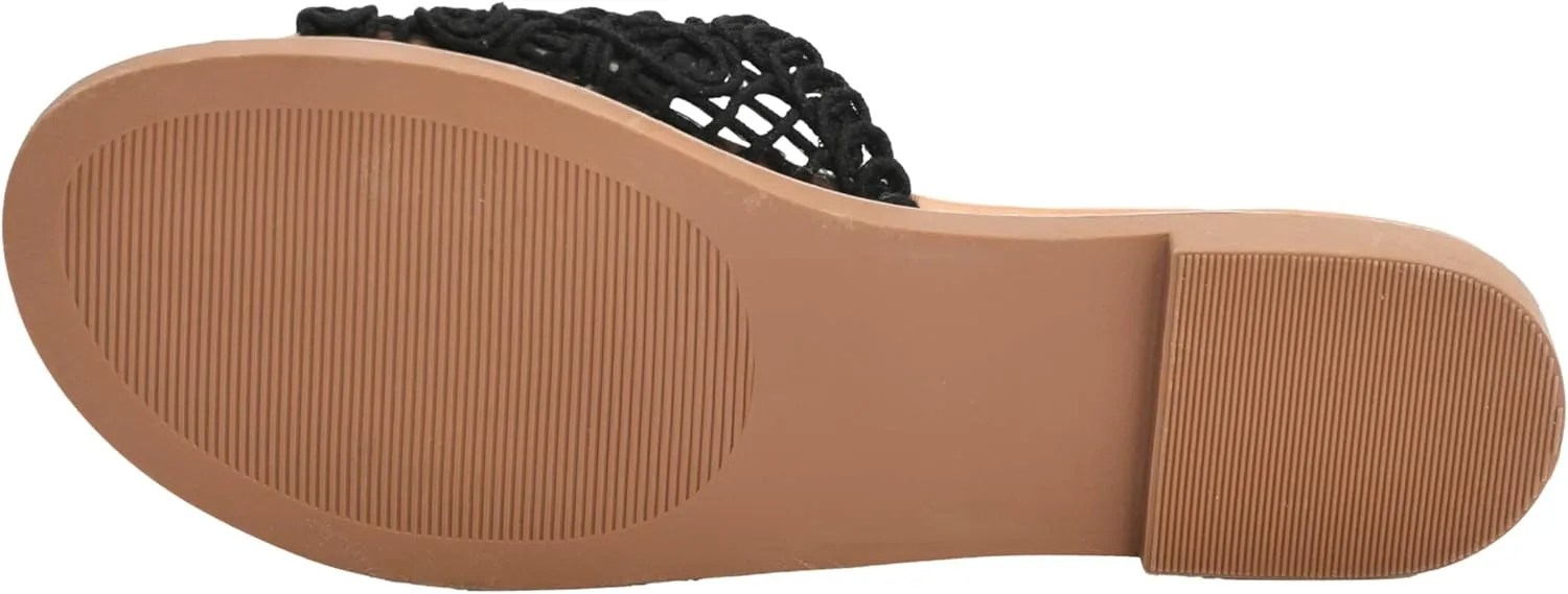 Corkys Footwear Hey Beach Women's Crochet Flat Slip-On Sandal