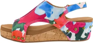 Corkys Footwear Women's Volta II Wedge Sandal - 2 Inch Cushioned Wedge, Hook & Loop Closure for Comfort & Style, Perfect for Casual & Dressy Outfits, All Day Wear