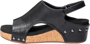 Corkys Footwear Women's Volta II Wedge Sandal - 2 Inch Cushioned Wedge, Hook & Loop Closure for Comfort & Style, Perfect for Casual & Dressy Outfits, All Day Wear