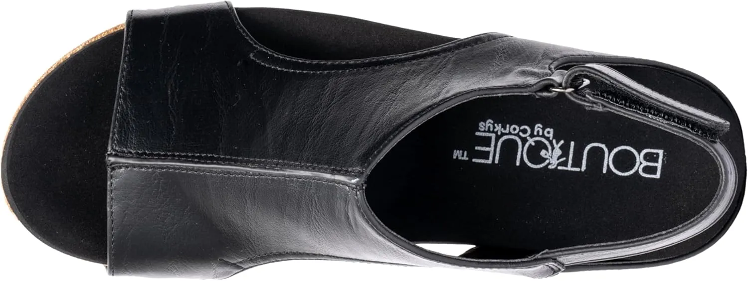 Corkys Footwear Women's Volta II Wedge Sandal - 2 Inch Cushioned Wedge, Hook & Loop Closure for Comfort & Style, Perfect for Casual & Dressy Outfits, All Day Wear