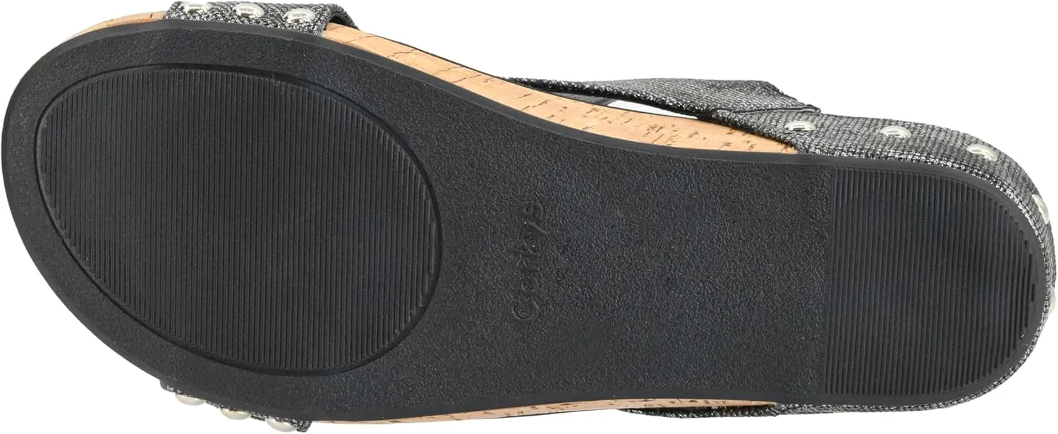 Corkys Footwear Women's Volta II Wedge Sandal - 2 Inch Cushioned Wedge, Hook & Loop Closure for Comfort & Style, Perfect for Casual & Dressy Outfits, All Day Wear