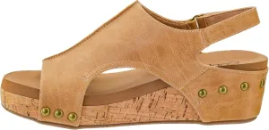 Corkys Footwear Women's Volta II Wedge Sandal - 2 Inch Cushioned Wedge, Hook & Loop Closure for Comfort & Style, Perfect for Casual & Dressy Outfits, All Day Wear