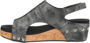 Corkys Footwear Women's Volta II Wedge Sandal - 2 Inch Cushioned Wedge, Hook & Loop Closure for Comfort & Style, Perfect for Casual & Dressy Outfits, All Day Wear
