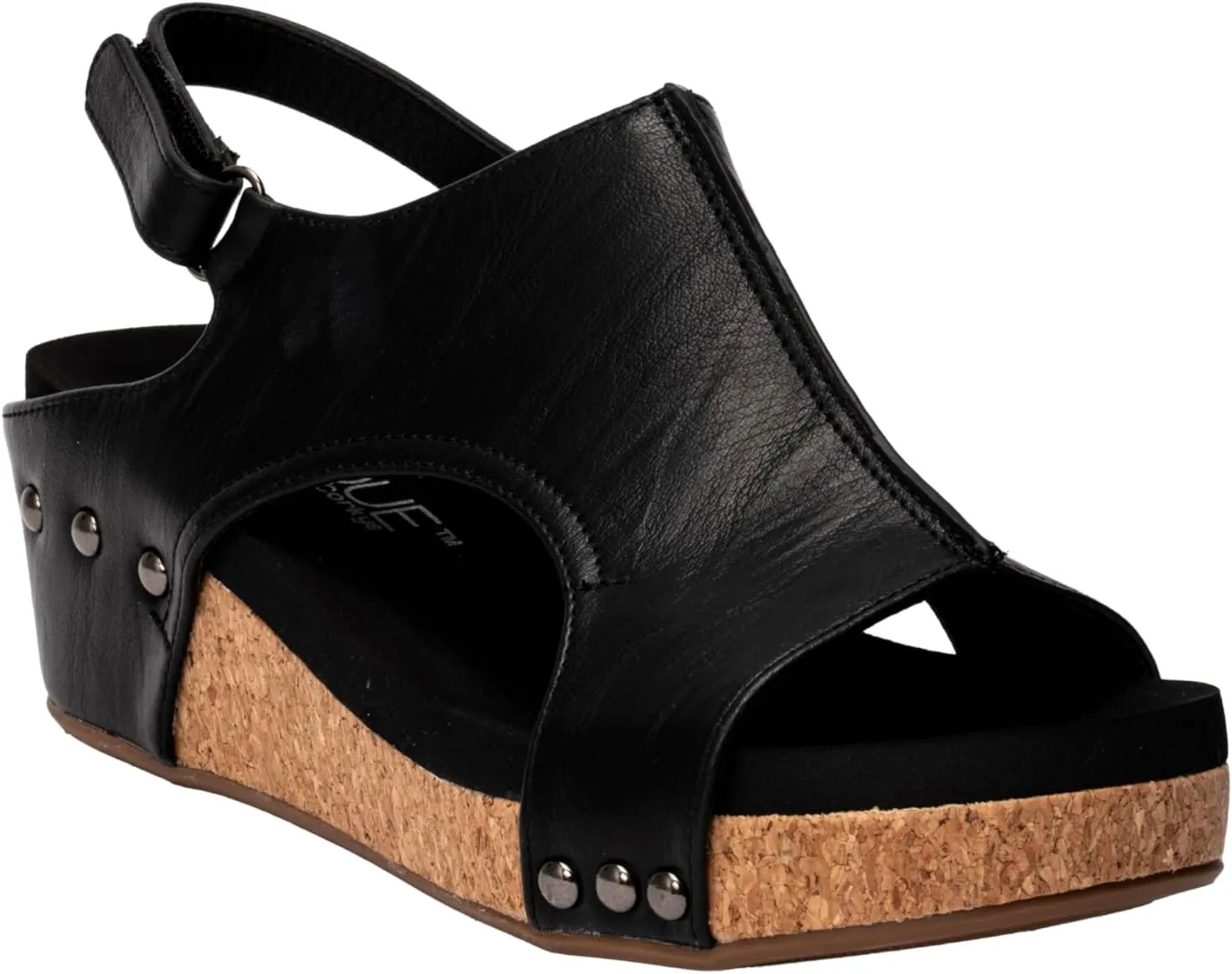 Corkys Footwear Women's Volta II Wedge Sandal - 2 Inch Cushioned Wedge, Hook & Loop Closure for Comfort & Style, Perfect for Casual & Dressy Outfits, All Day Wear