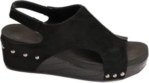 Corkys Footwear Women's Volta II Wedge Sandal - 2 Inch Cushioned Wedge, Hook & Loop Closure for Comfort & Style, Perfect for Casual & Dressy Outfits, All Day Wear