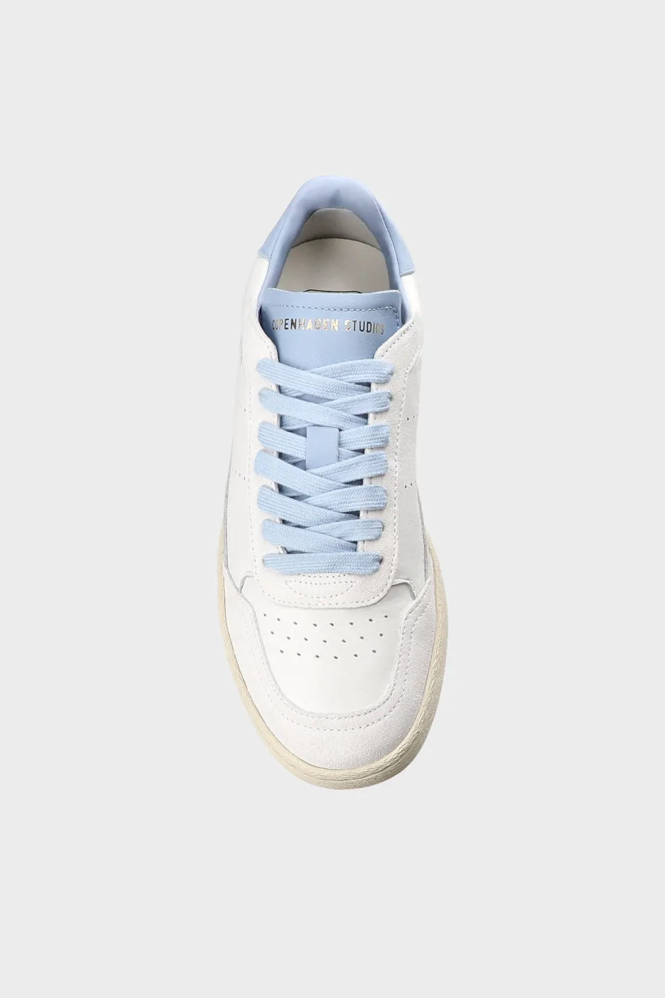 CPH255 LEATHER MIX WHITE/ CLOUD - SNEAKER WEIß BLAU