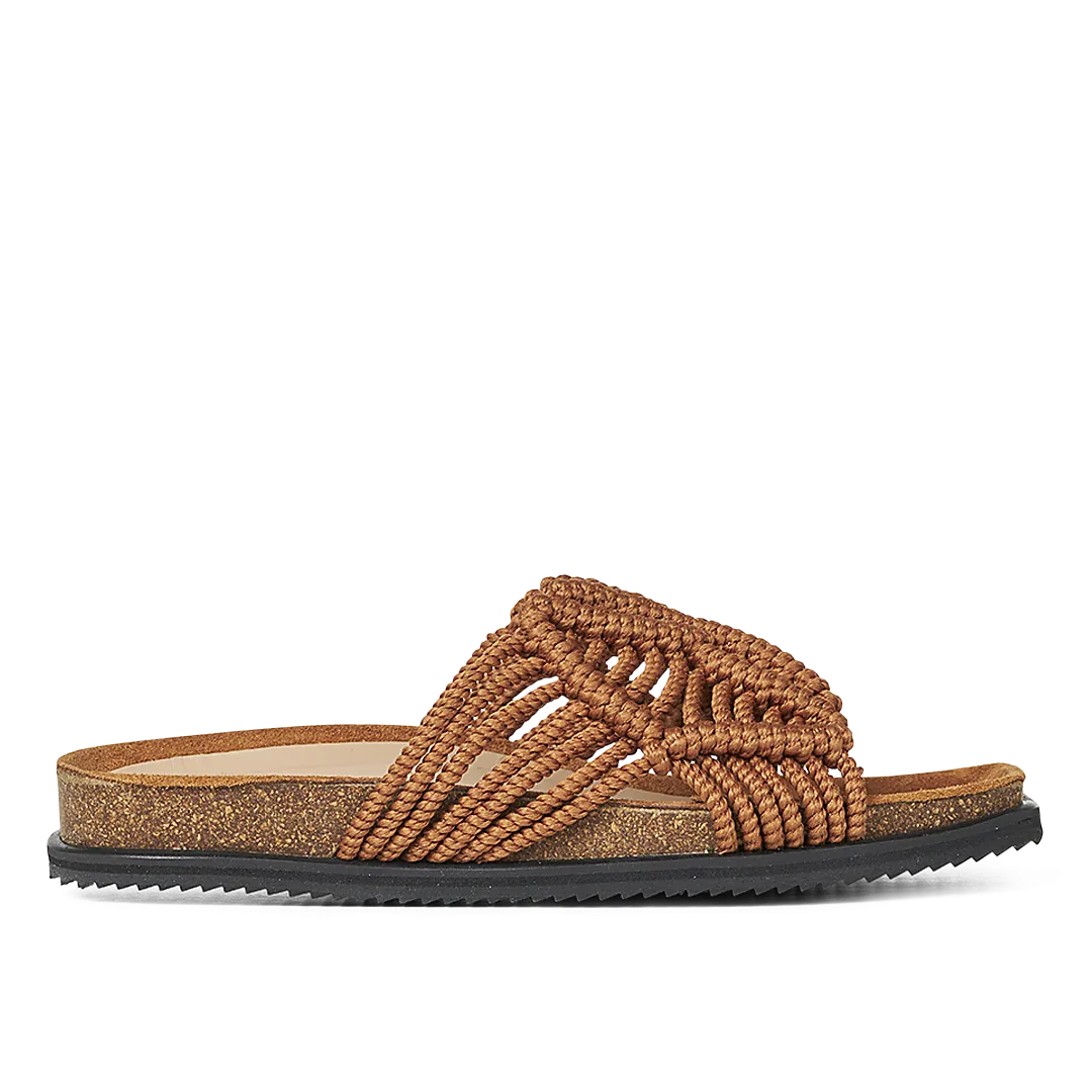 Crochet slip-in footbed sandal