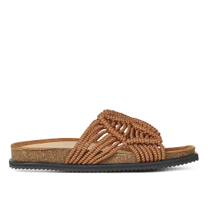 Crochet slip-in footbed sandal