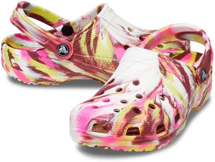 Crocs Unisex Classic Marbled Tie-Dye Clog