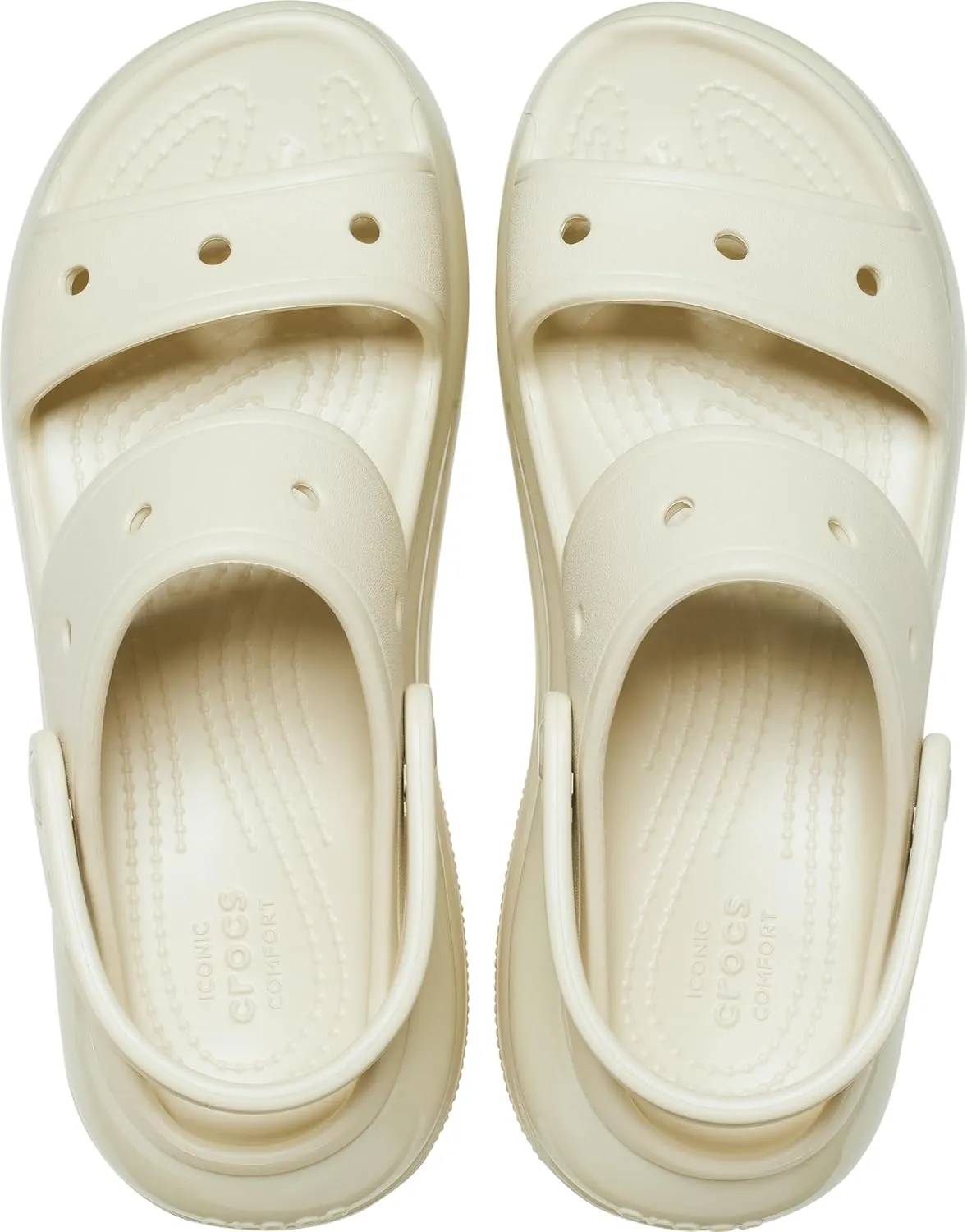 Crocs Unisex Classic Mega Crush Platform Sandals Wedge