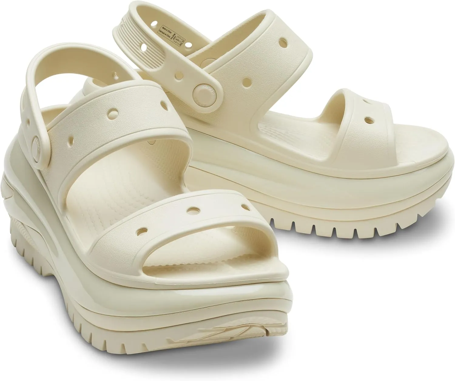 Crocs Unisex Classic Mega Crush Platform Sandals Wedge