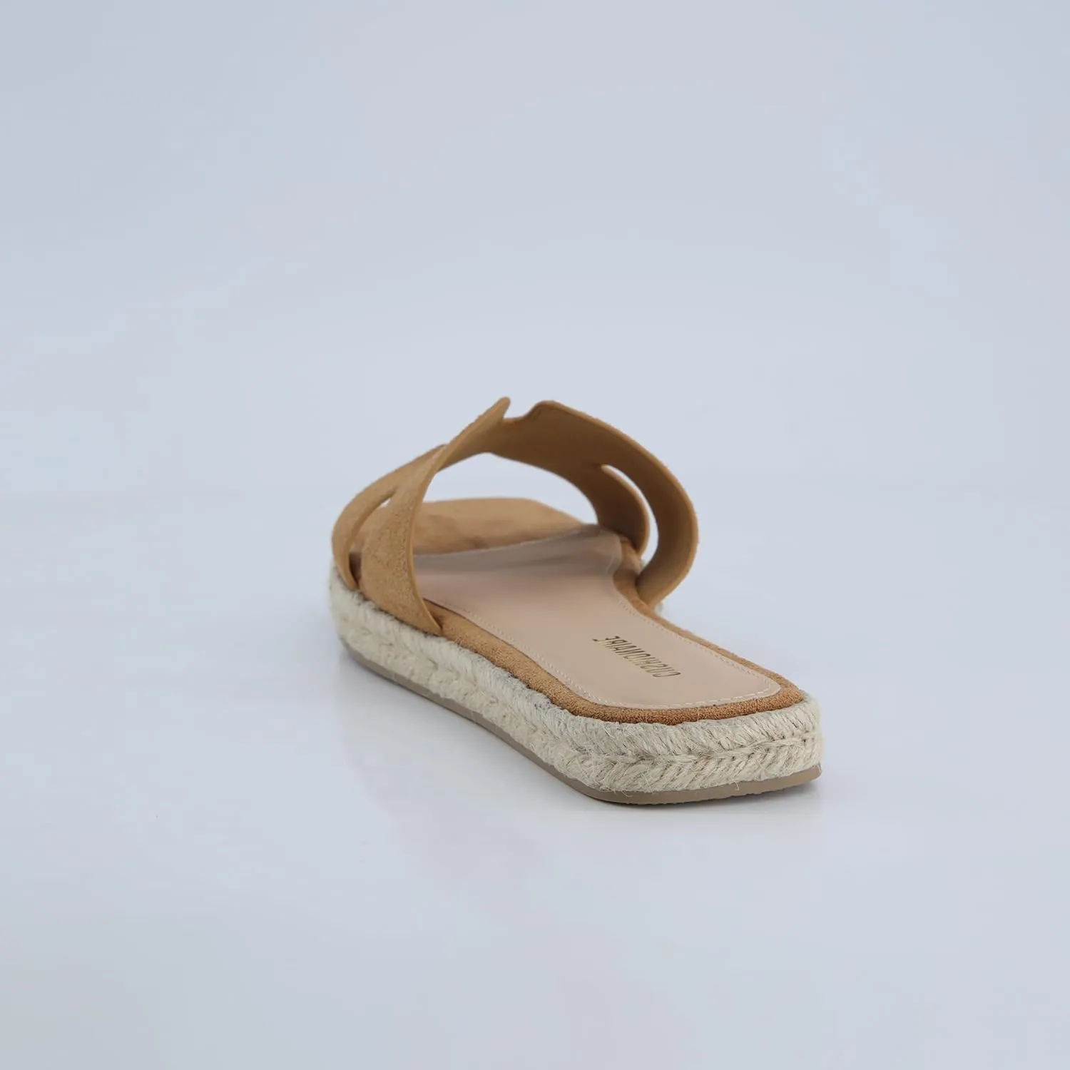 CUSHIONAIRE Avocado Women’s Espadrille Slide Sandal – Suede Cutout Upper with Jute-Wrapped Platform & Cushioned Footbed
