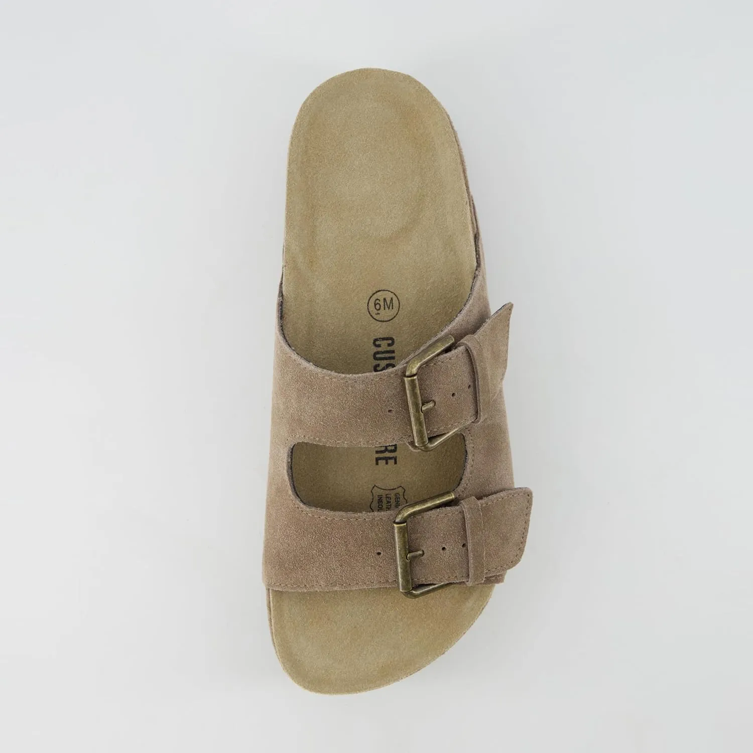 CUSHIONAIRE Women's Guru Genuine Leather footbed platform sandal with  Comfort, Wide Widths Available
