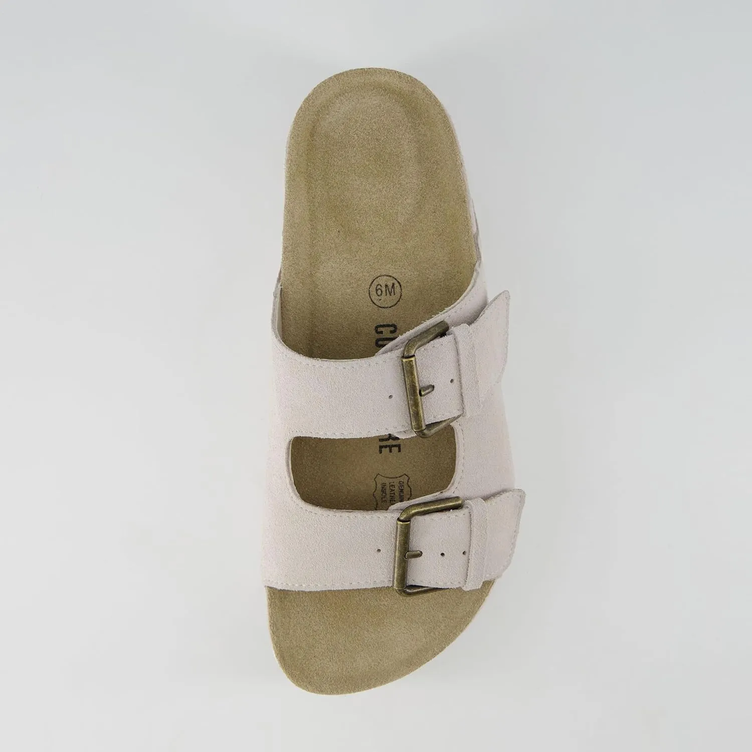 CUSHIONAIRE Women's Guru Genuine Leather footbed platform sandal with  Comfort, Wide Widths Available