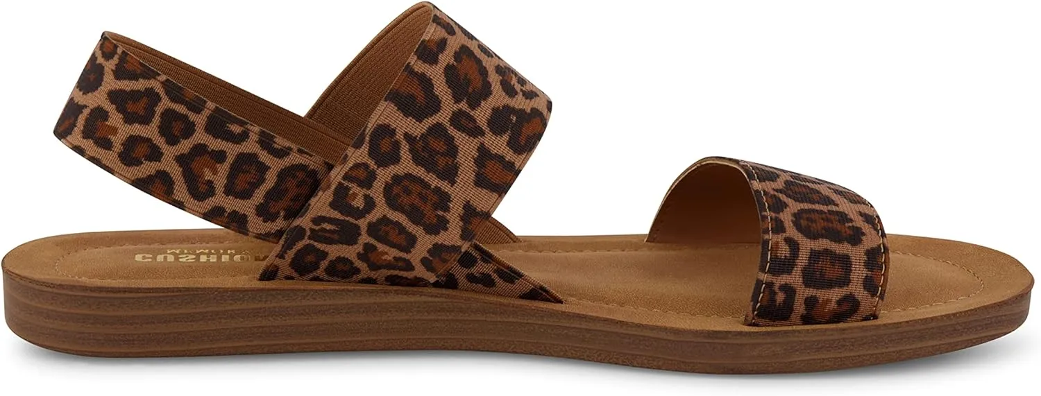 CUSHIONAIRE Women's Ina stretch sandal  Memory Foam