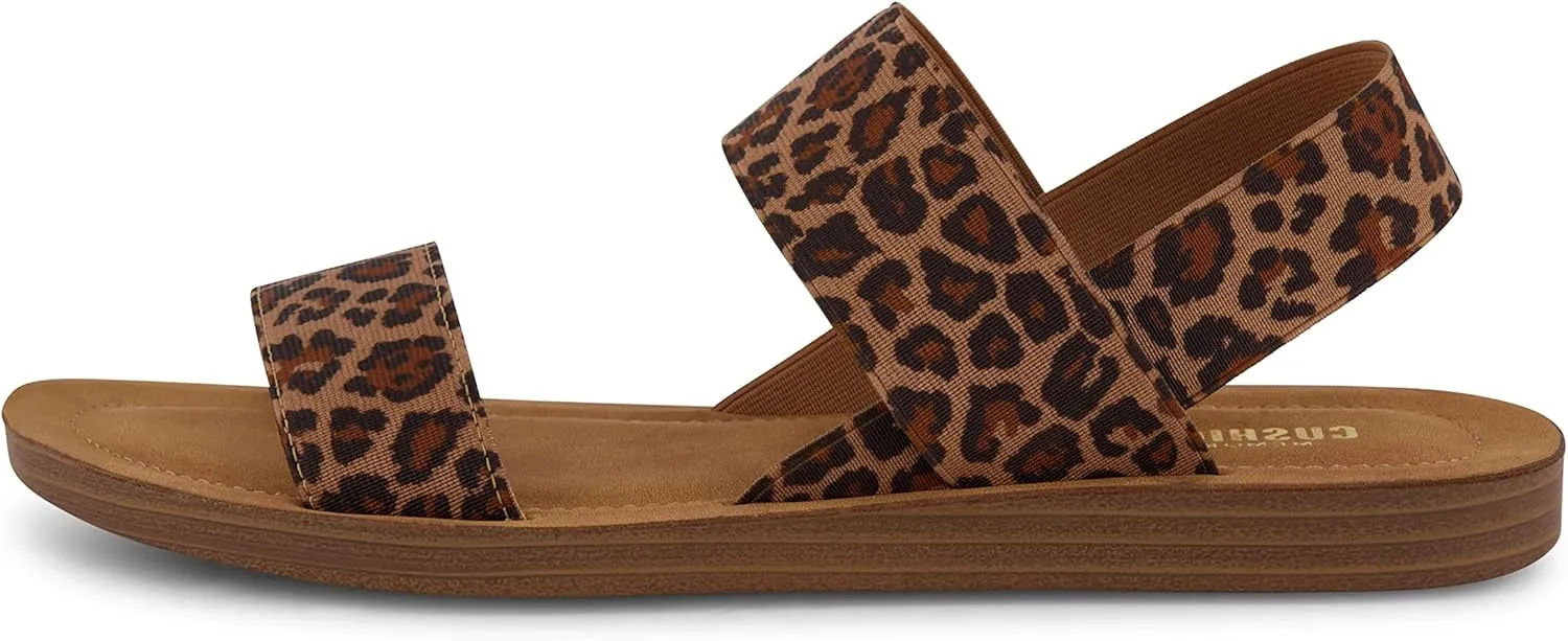 CUSHIONAIRE Women's Ina stretch sandal  Memory Foam
