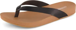 CUSHIONAIRE Women's Jacey thong footbed sandal  Comfort Foam