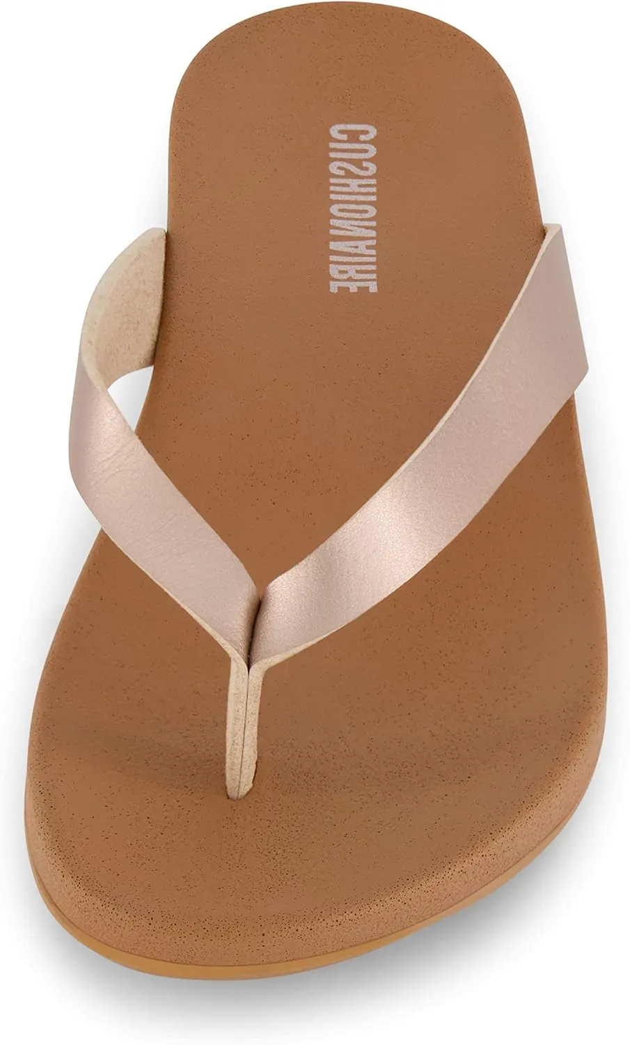 CUSHIONAIRE Women's Jacey thong footbed sandal  Comfort Foam